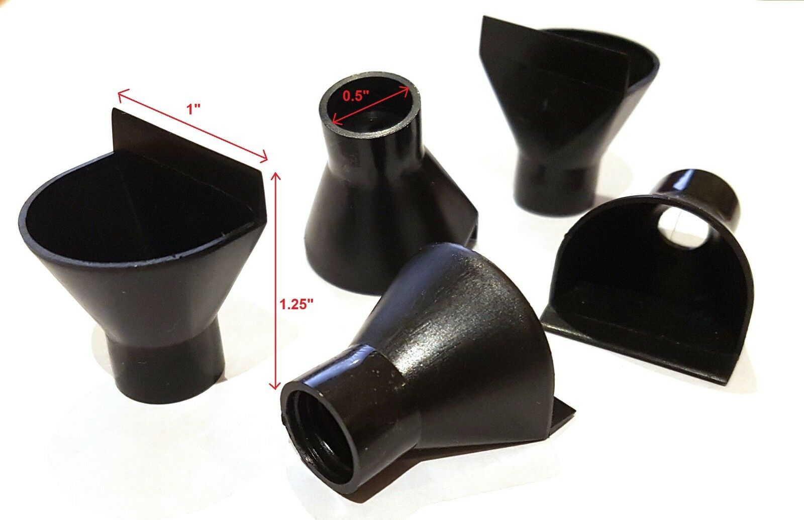 5 X Wide Mouth Scoop Shovel Plastic Mini Funnel For Vial Isnuff
