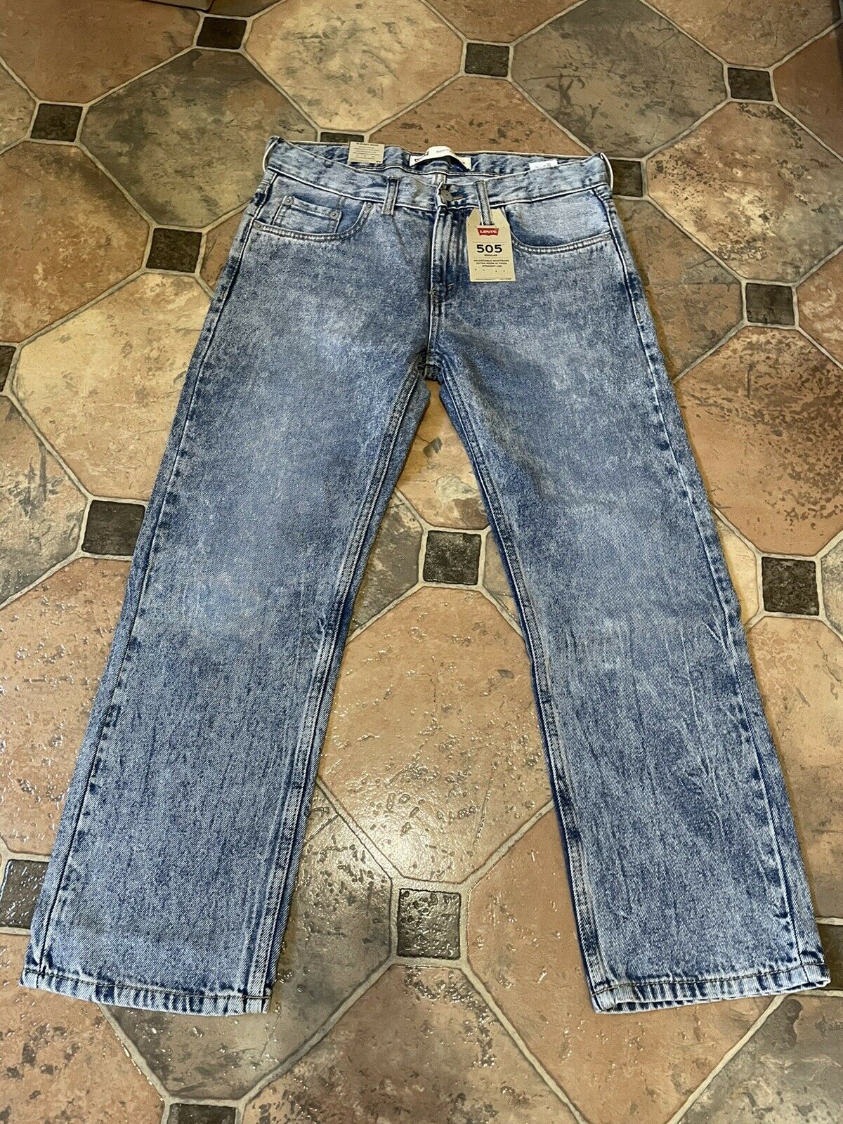 Boys Levis 505 Jeans Size 10h Husky 30x26 Adjustable Waistband Nwt